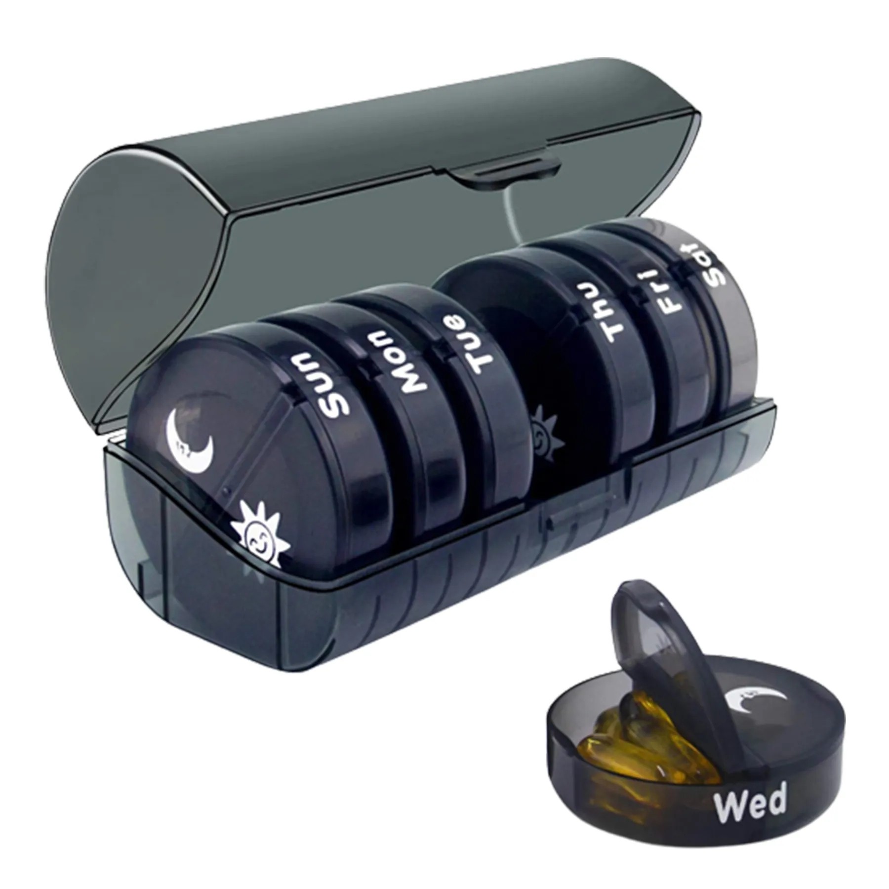 7-Day Round Pill Case 2