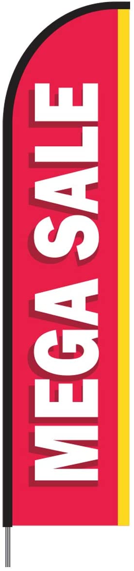 Mega Sale Feather Flag Kit 15' Feet Feather Flag Sign Outdoor Banner 5