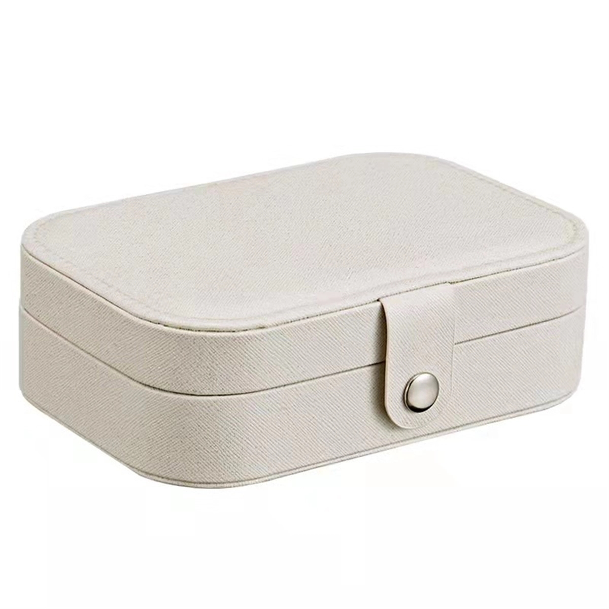 Jewelry Box Small Travel Case 2 Layers Organizer Display 6