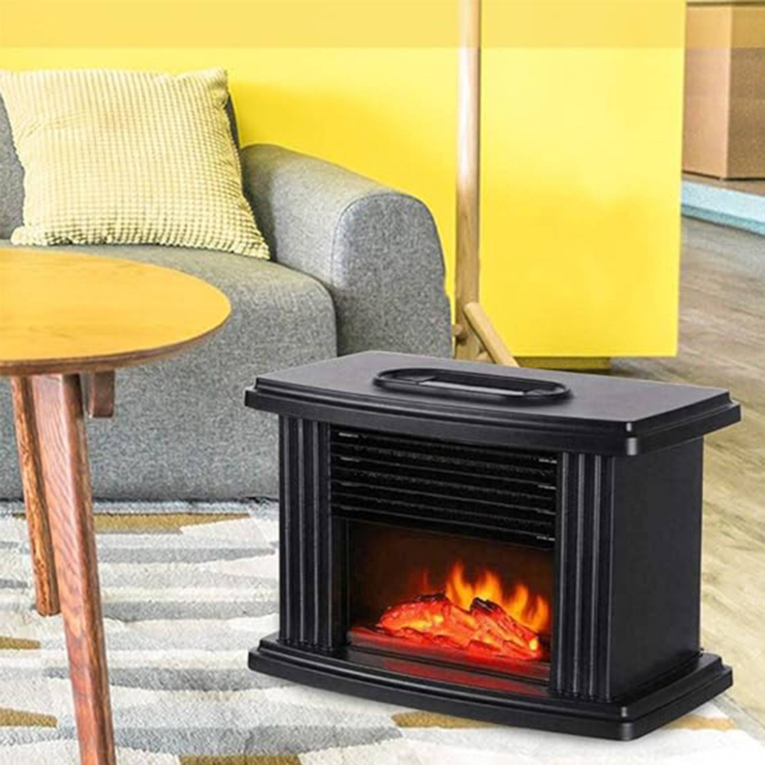 Mini Electric Fireplace Stove Heater 5