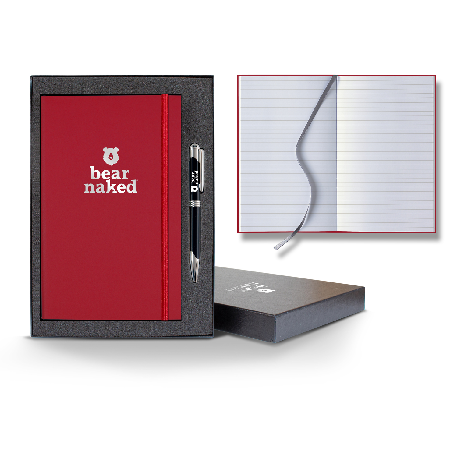 Castelli Matra Banded Medio Lined White Page Journal Gift Set 10