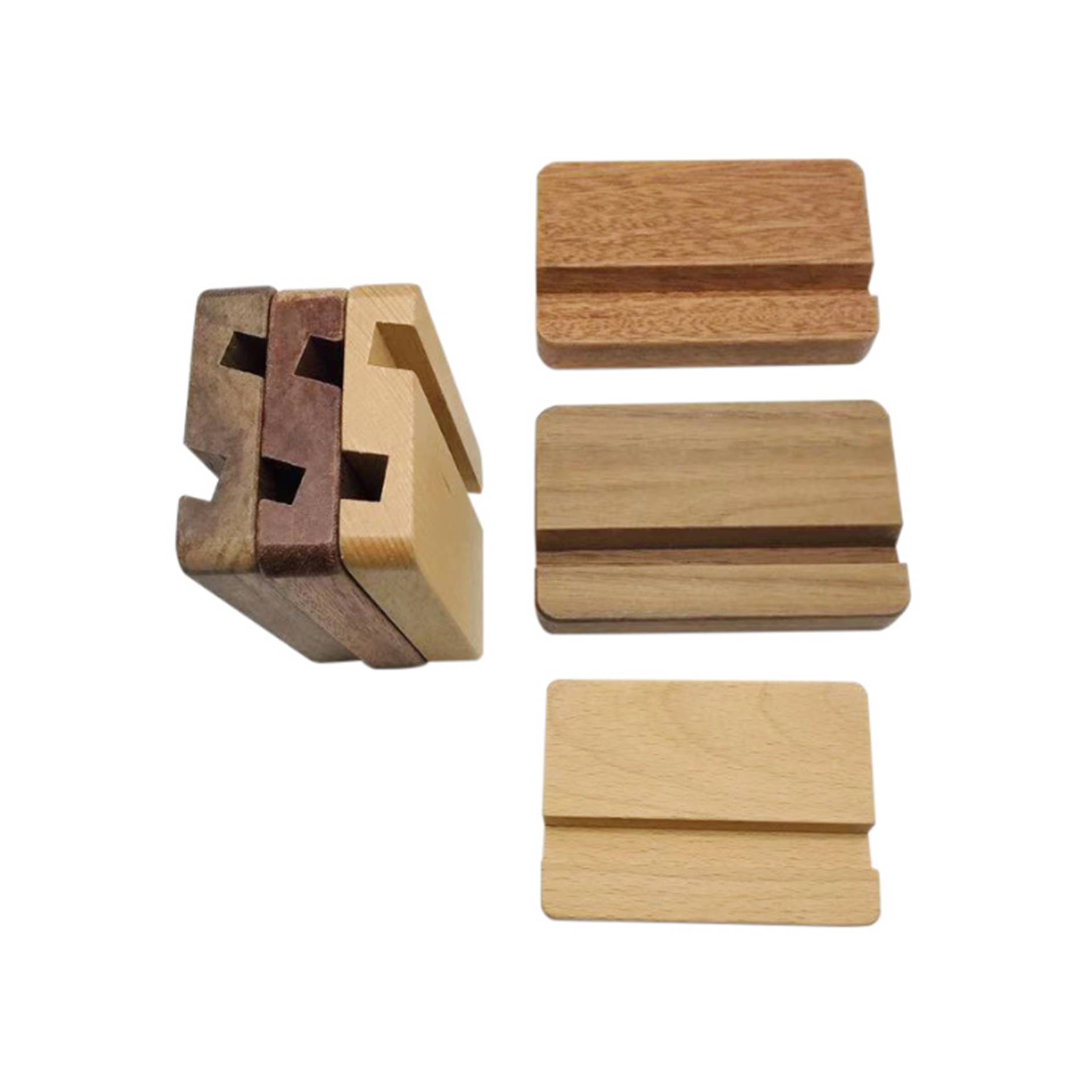 Wooden Cell Phone Stand 4