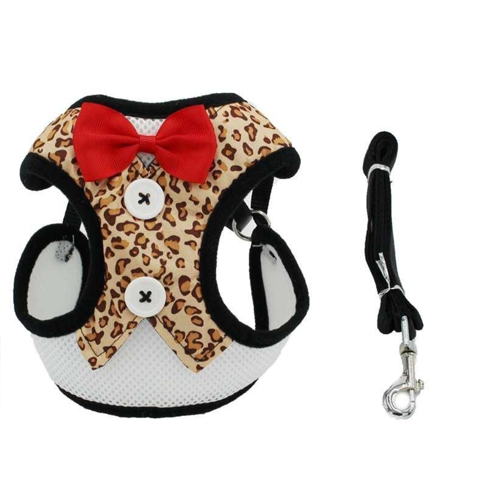 Elegant Bow Dog Collars Necktie Traction Rope Adjustable 4