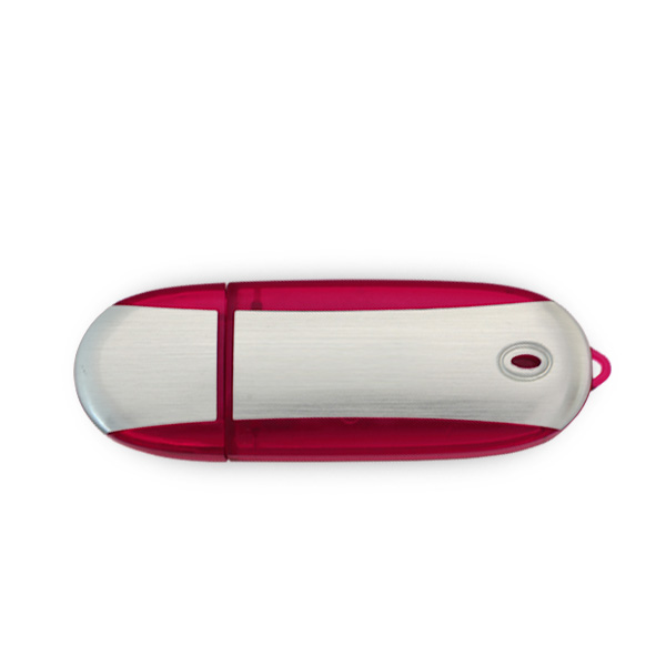 Lemont Brushed Aluminum Oval USB - Simports 18