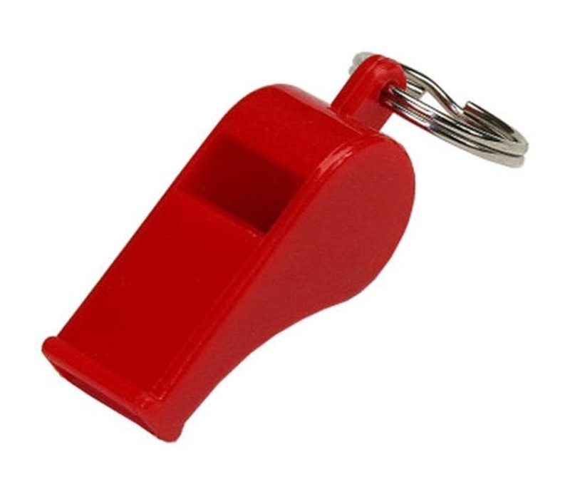 Plastic Whistle Keyring 2