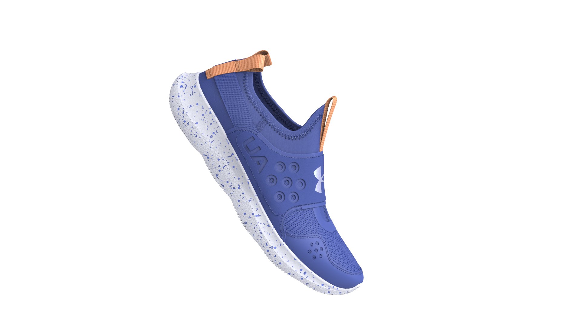 Girls' Grade School UA Runplay Speckle Running Shoes 3