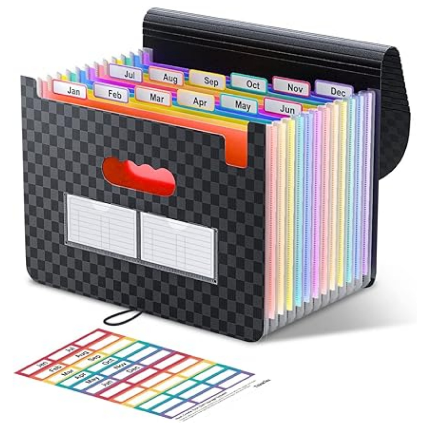 12 Pockets Accordian File Organizer 4