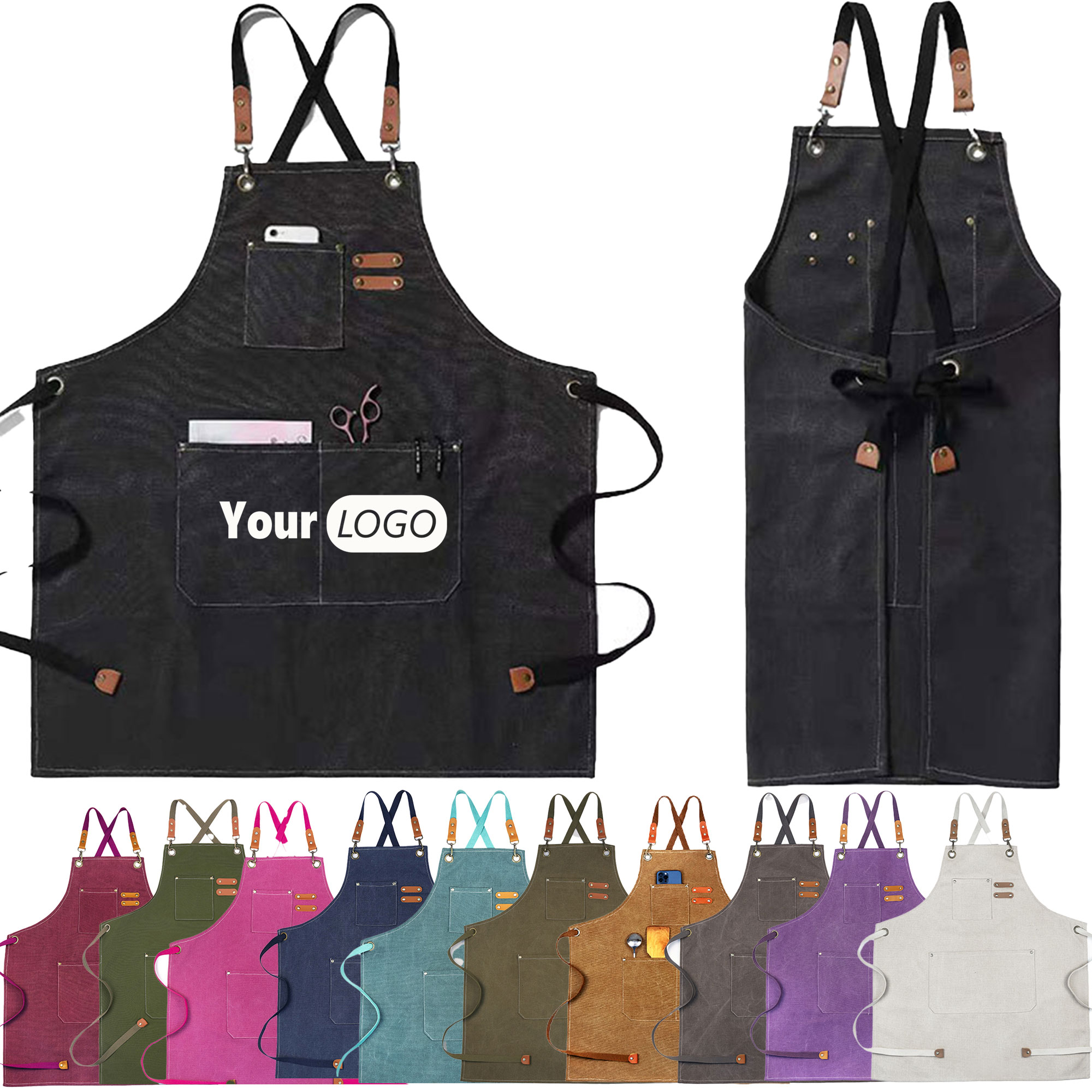 Canvas Cotton Cooking Aprons 9