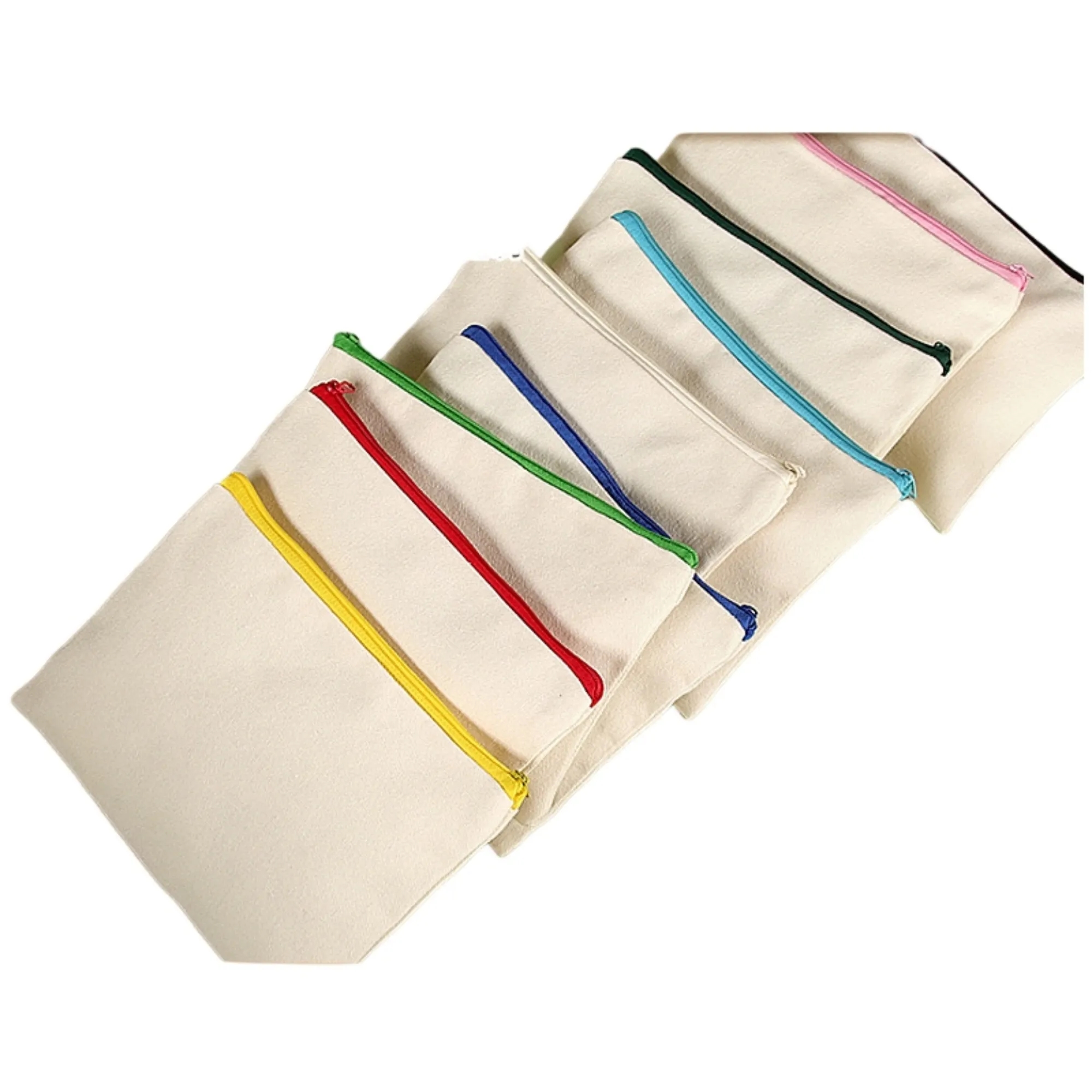 Durable Eco Canvas Pencil Pouch Pen Bags 6
