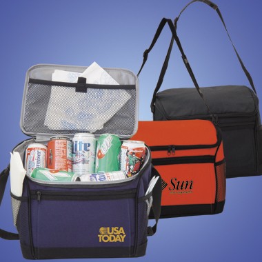 600D POLYESTER W/PVC BACKING + FOAM 12 PACK COOLER 2
