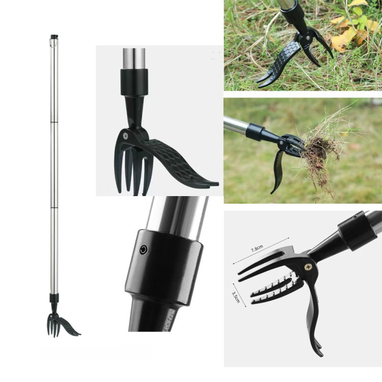 Weed Puller Tool with 40" Stainless Steel Long Handle 2