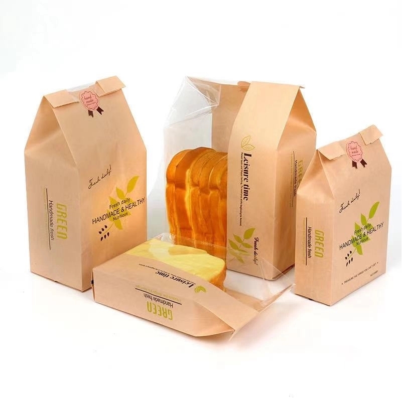 Customized Kraft Paper Bread Cookie Bag 2