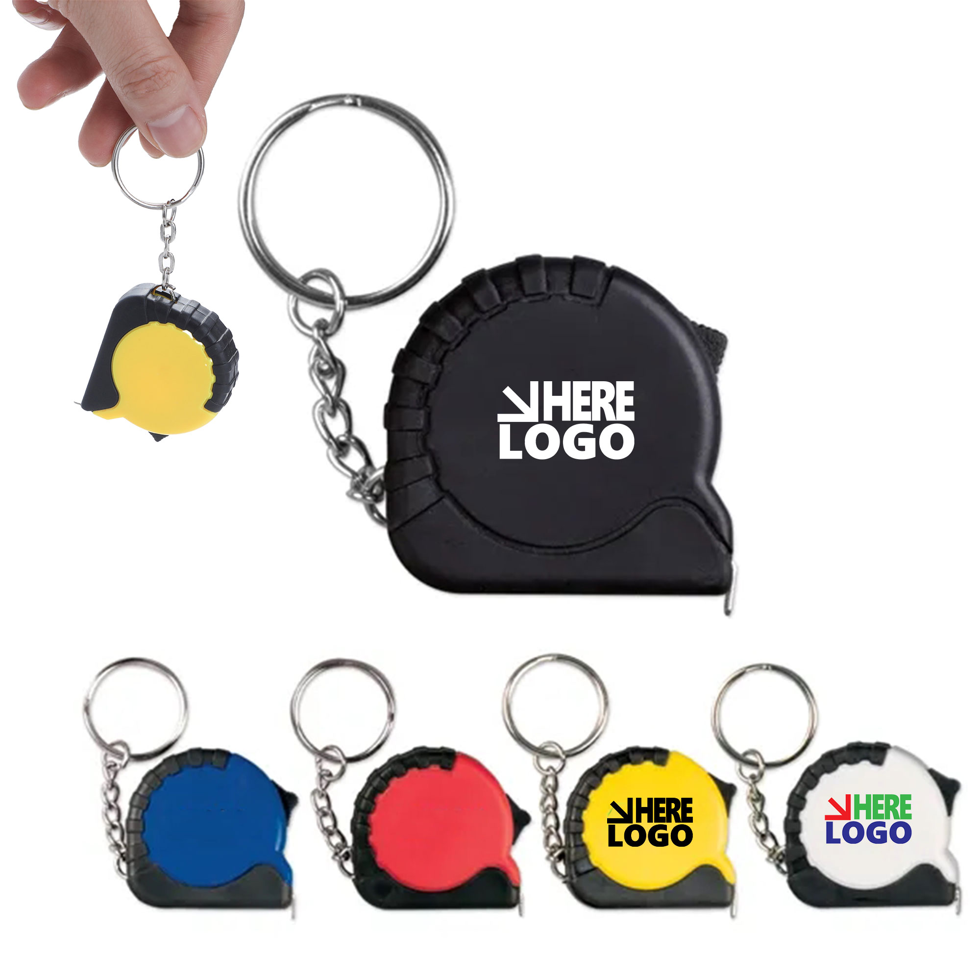MOQ 20 Tape Measure Keychain 3' Mini Tool 2