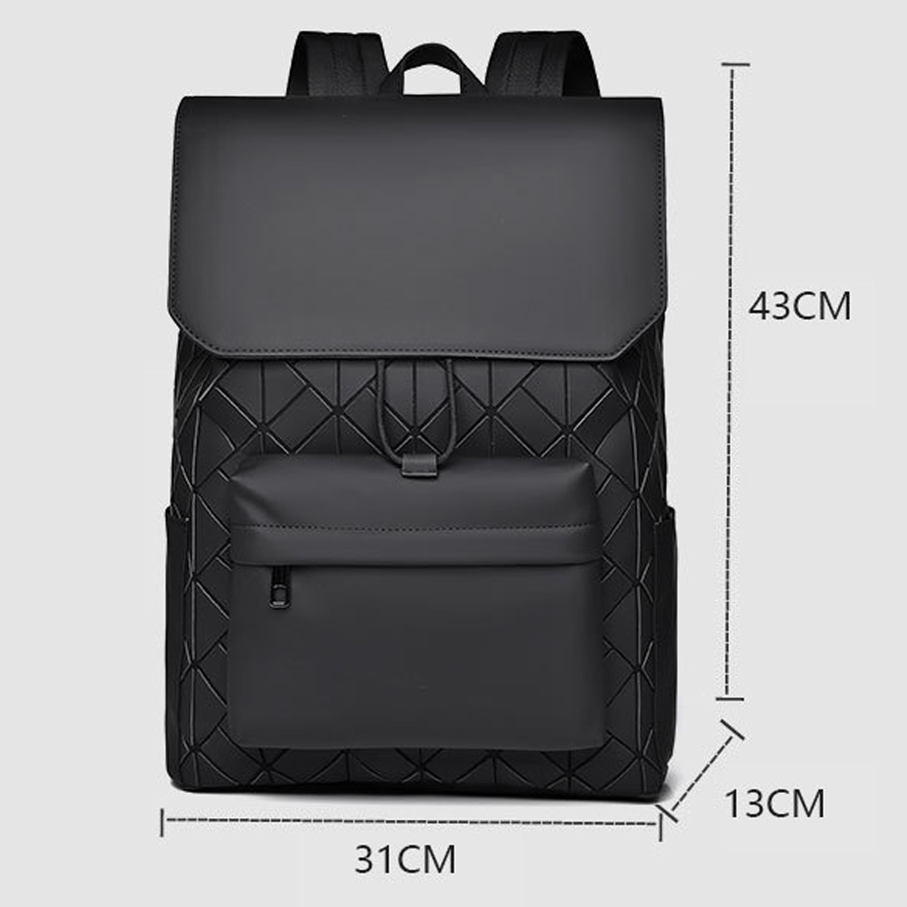 Men's PU Leather Laptop Backpack 16.5" 8