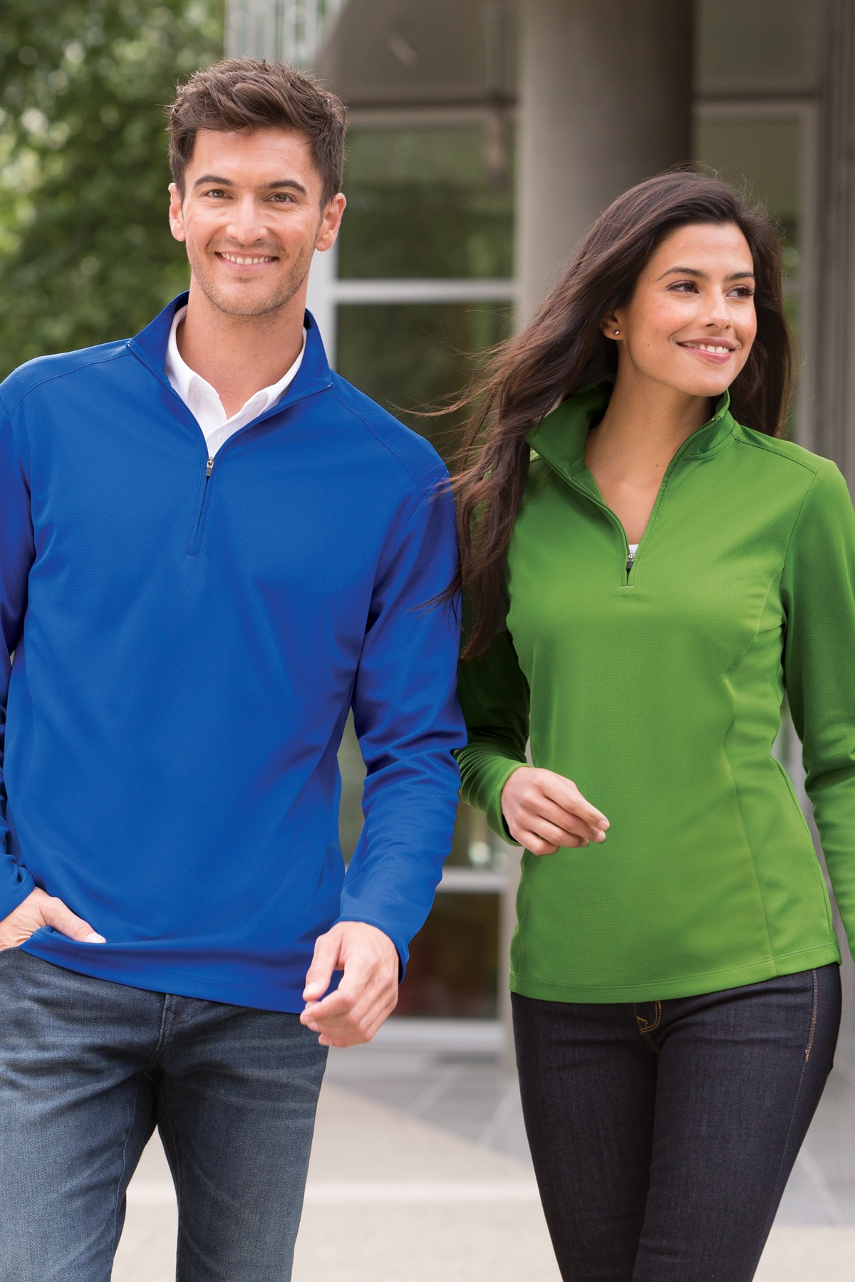 Port Authority® Women's Pinpoint Mesh 1/2-Zip 9