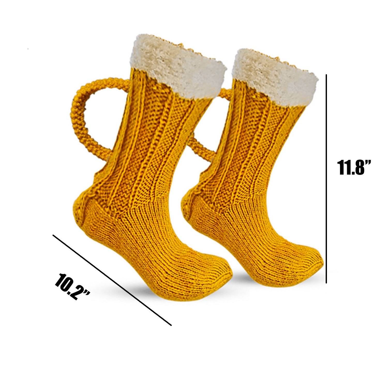 Polyester beer double needle socks 2