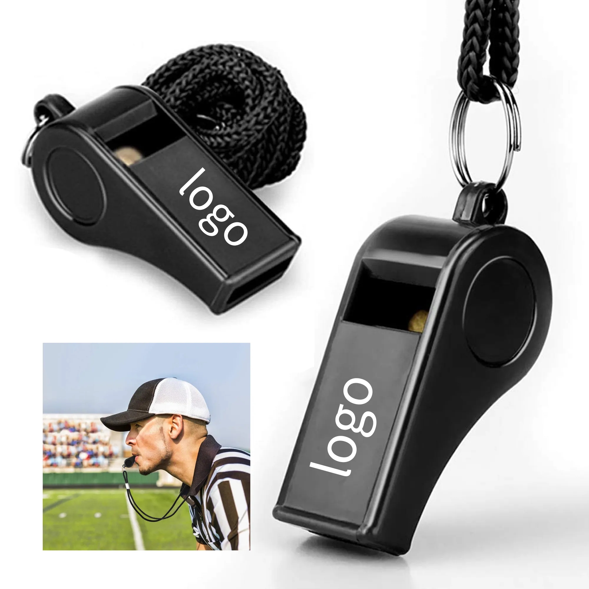 Plastic Sports Whistle with Lanyard for Coaches and Referees 1