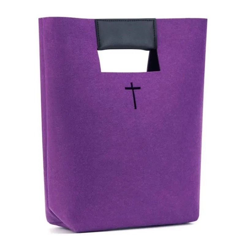 Felt Bible Cover Christian Church Handbags 8