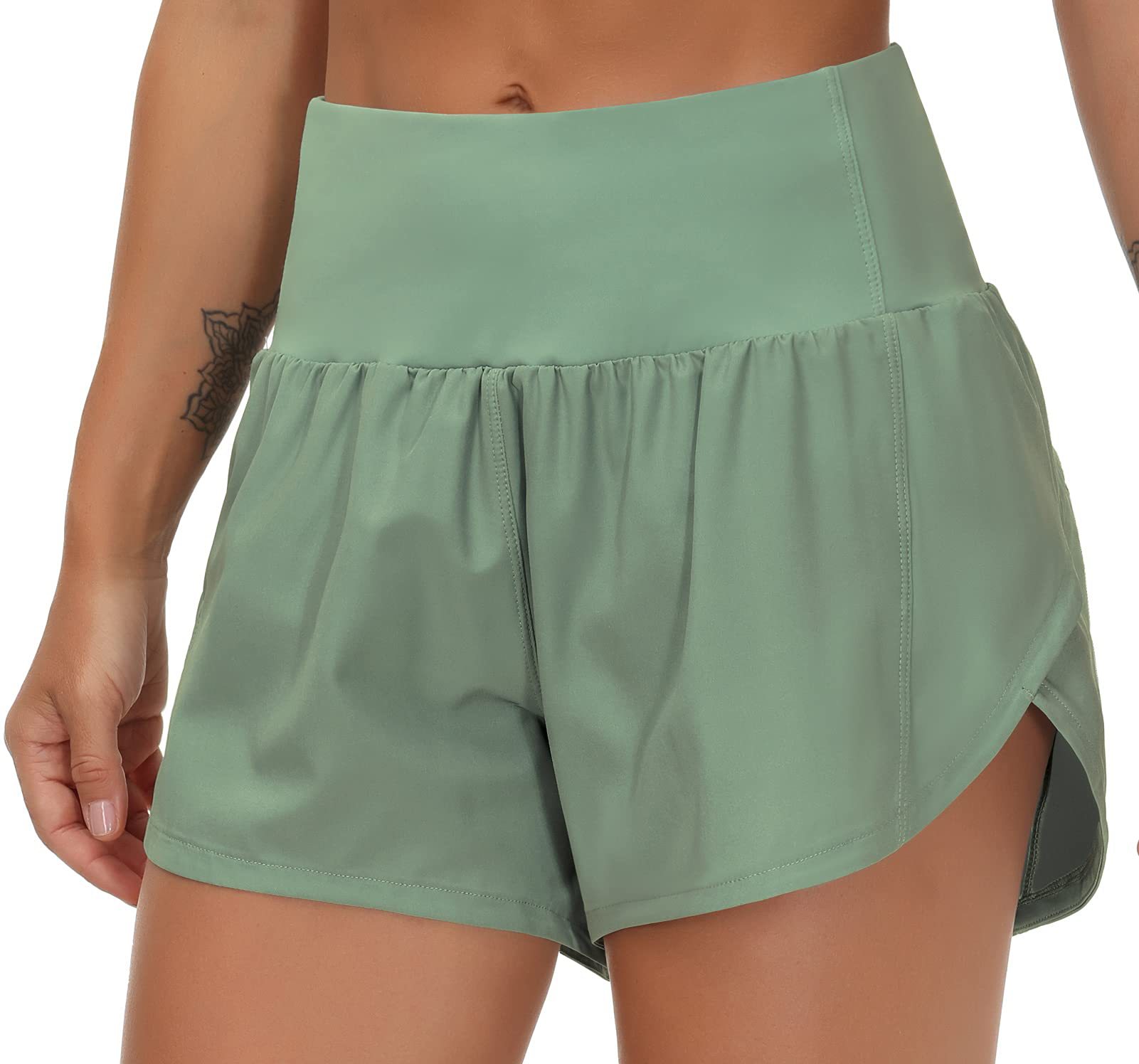 High Waisted Running Shorts 11