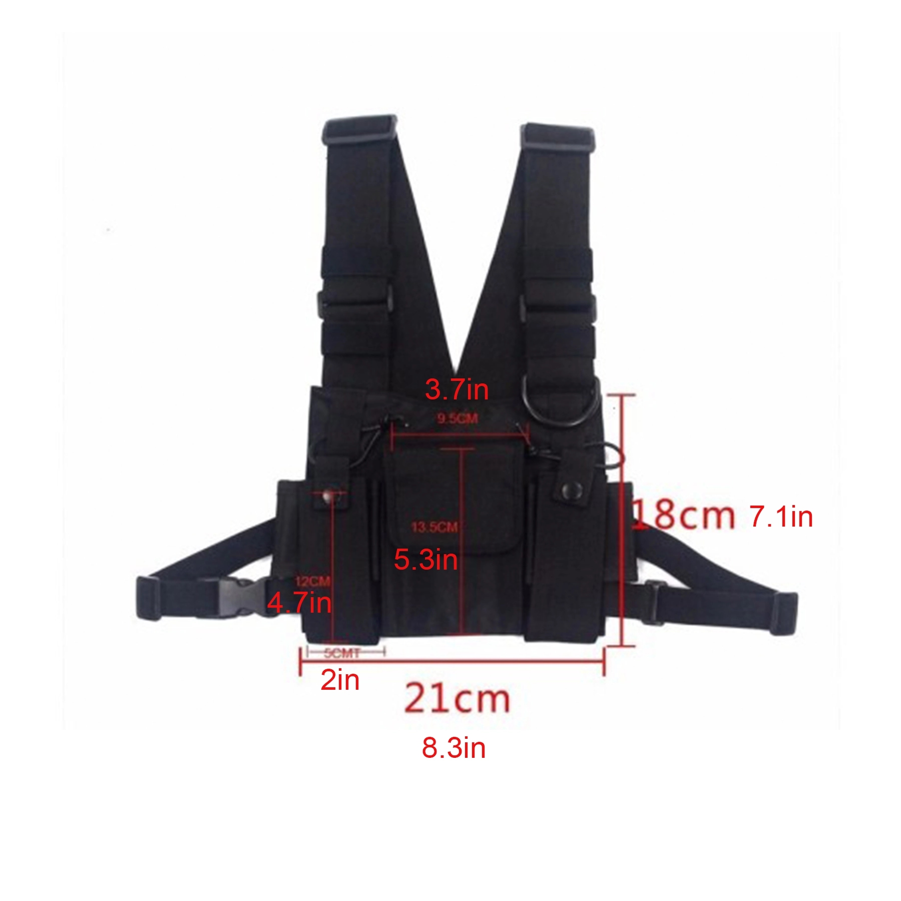 Radio Chest Rig Bag Holster Harness Pack For Man Woman 8