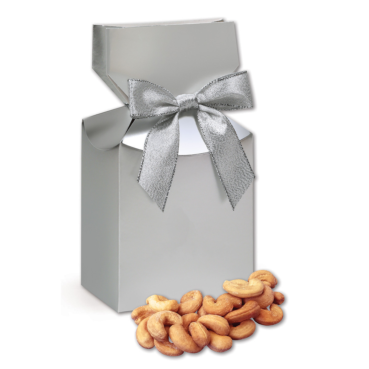 Extra Fancy Cashews in Silver Premium Delights Gift Box 2