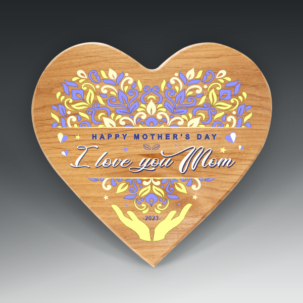 Alder Heart Plaque 8