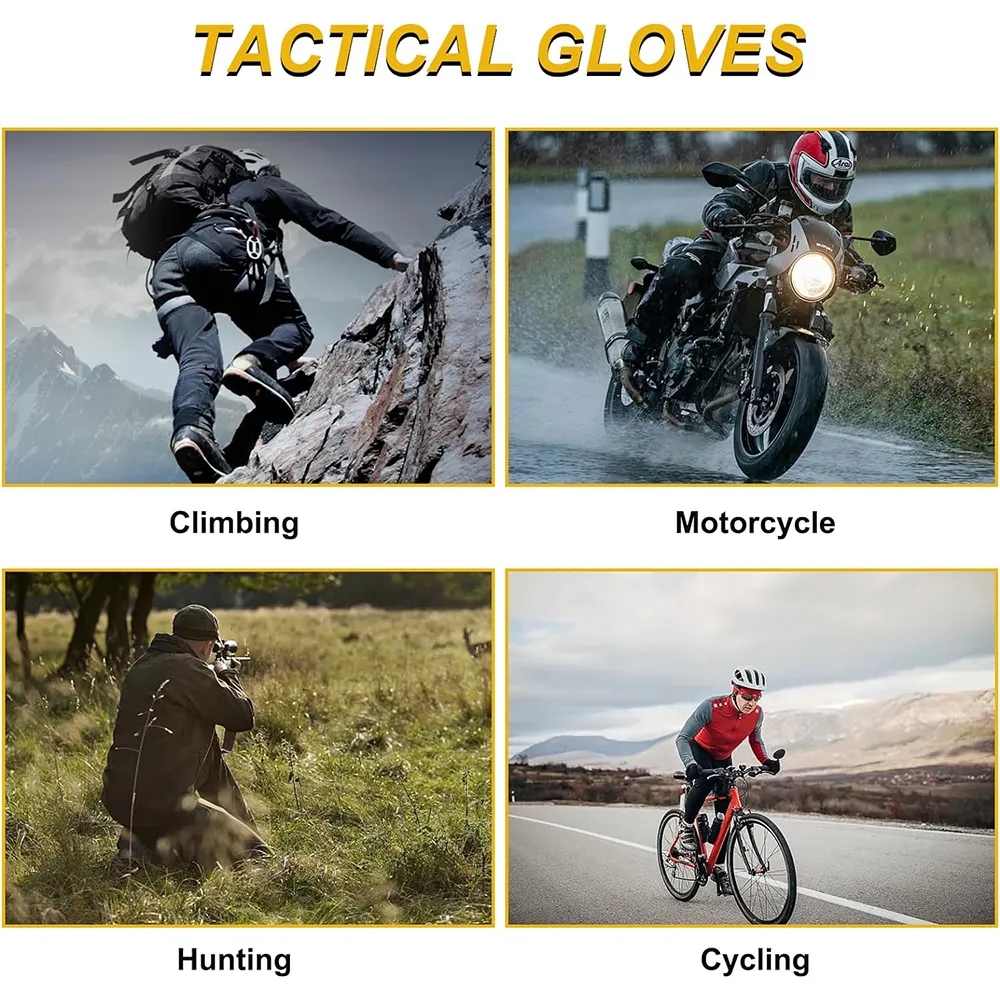 Tactical Gloves with Hard Shield for Motorcycle Camping 5