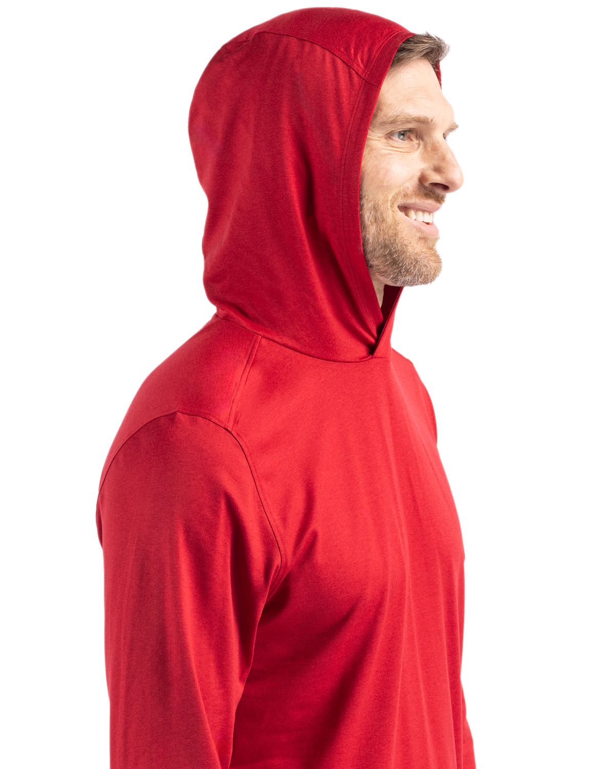 Cutter & Buck Coastline Recycled Double Peached Mens Hooded Pullover 48