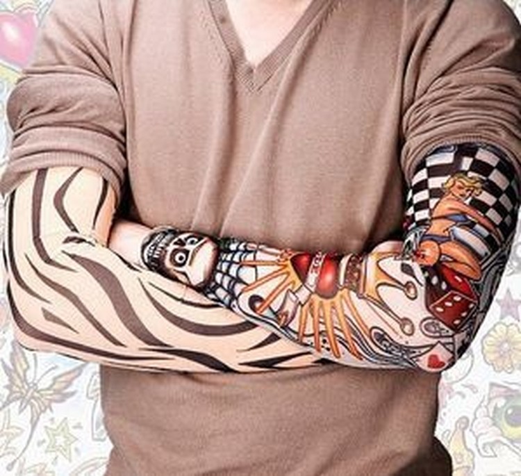 Fake Temporary Tattoo Arm Sleeve 2