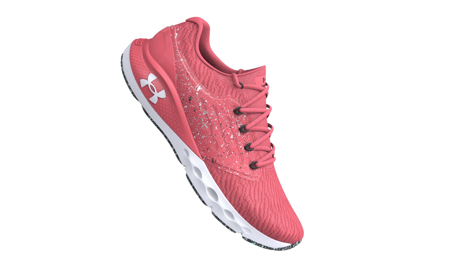 Women's UA Charged Vantage Paint Splatter Running Shoes 1