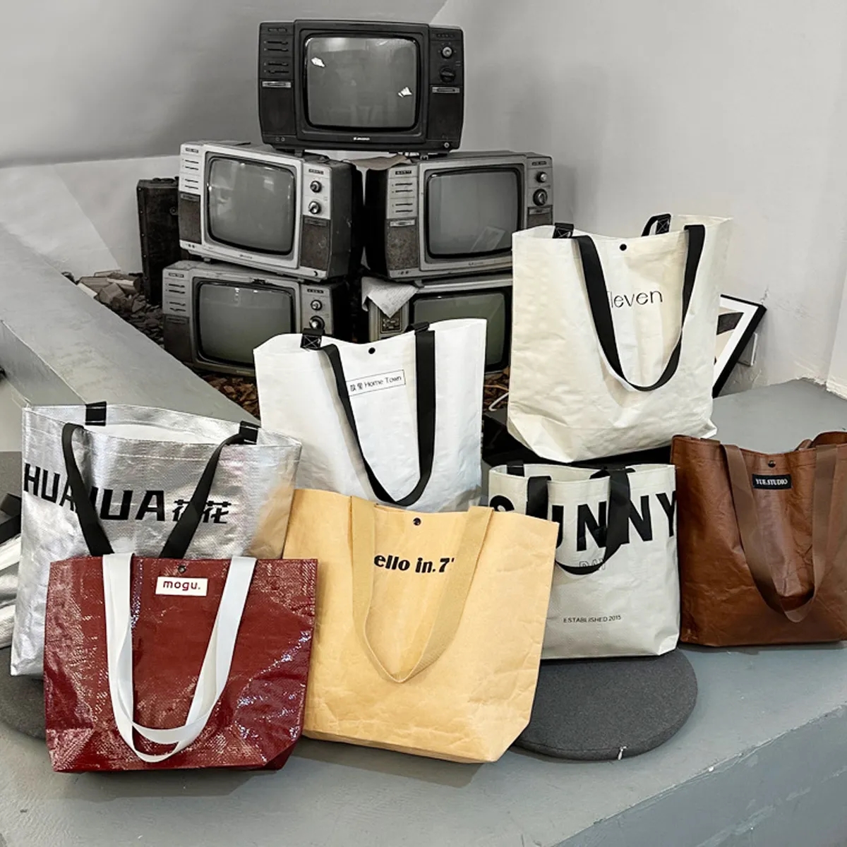 Reusable Non Woven Shopping Tote With Long Handles 6