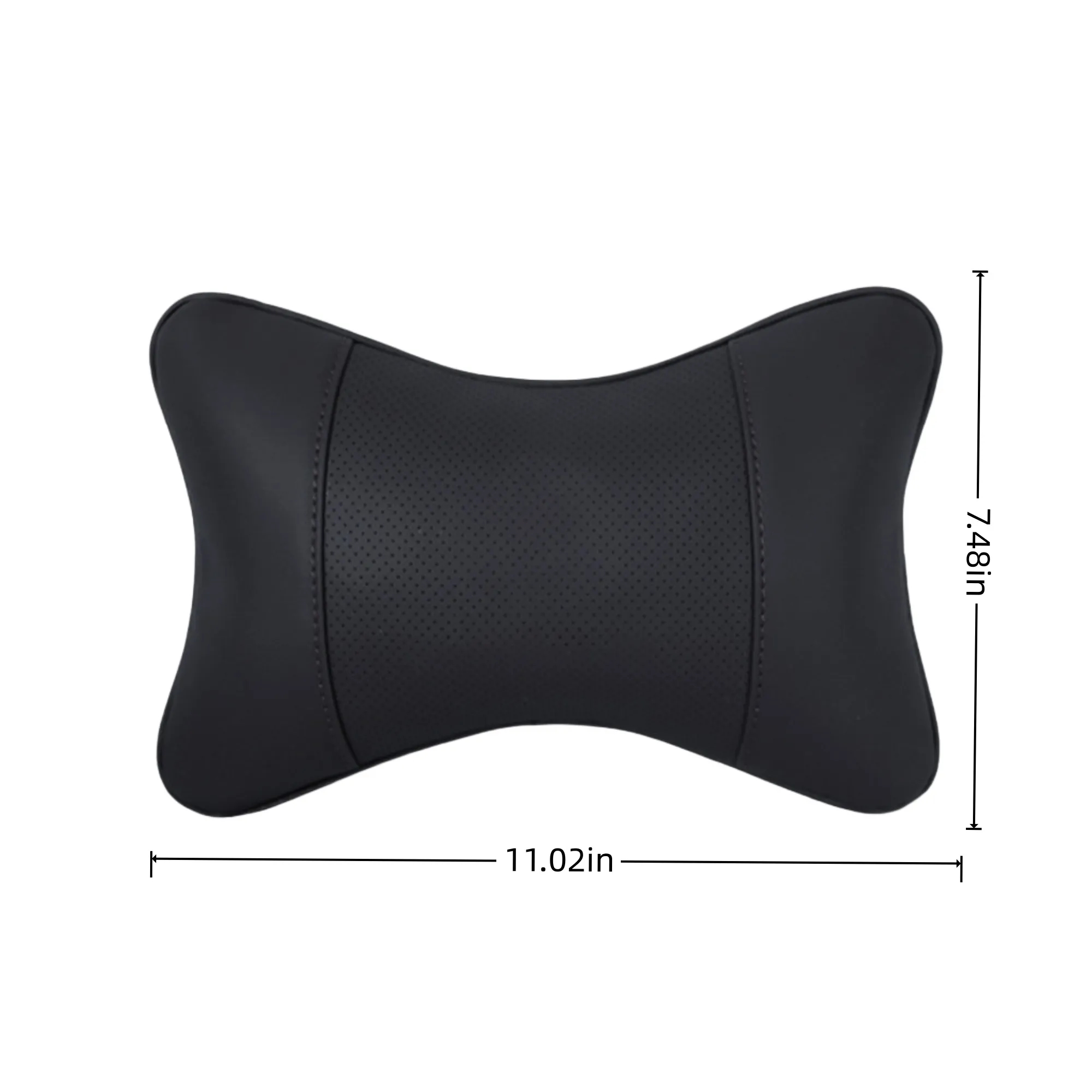 Ergonomic car neck support genuine leather pillow 2