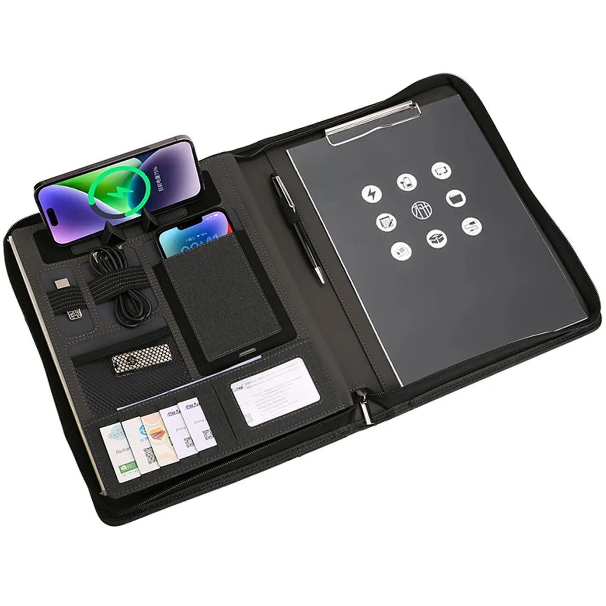 A4 Executive Portfolio With Power Bank & Clipboard 4