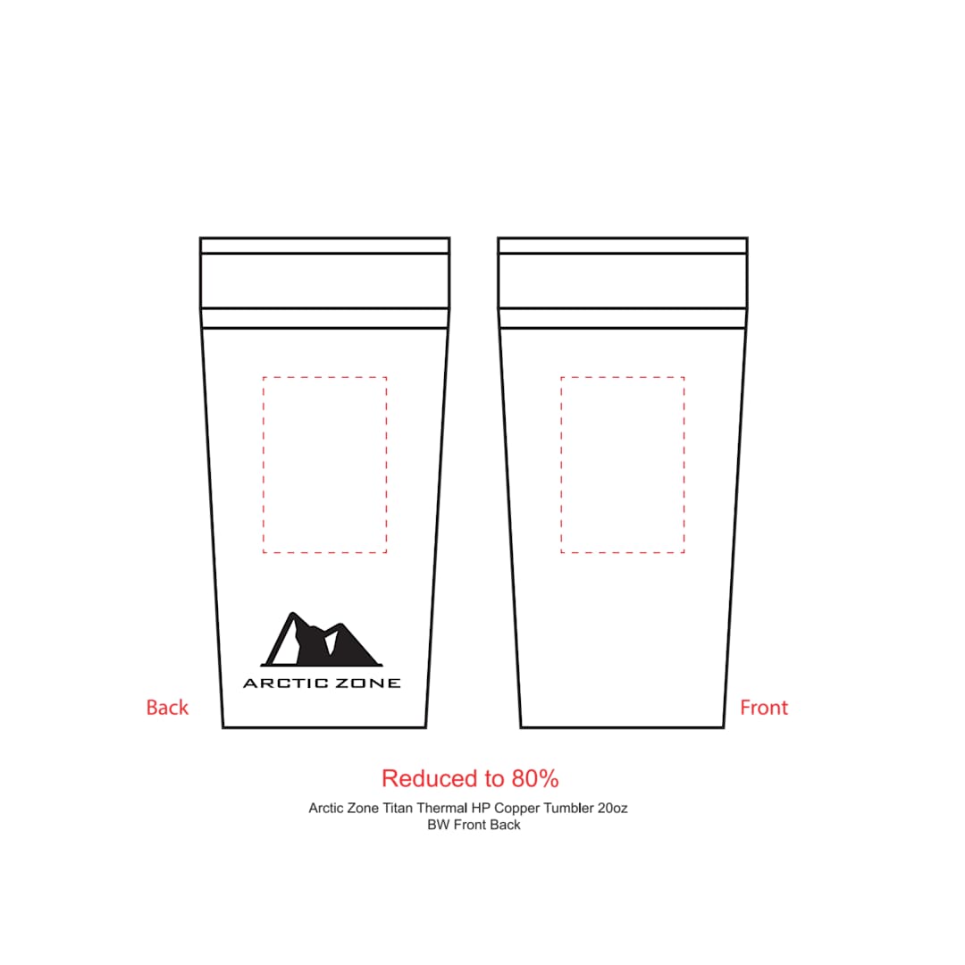 Arctic Zone® Titan Thermal HP® Copper Tumbler 20oz 130