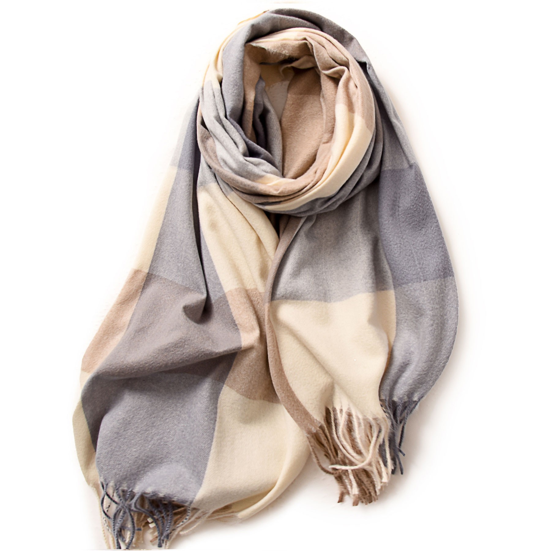 Long Plaid Scarf 12