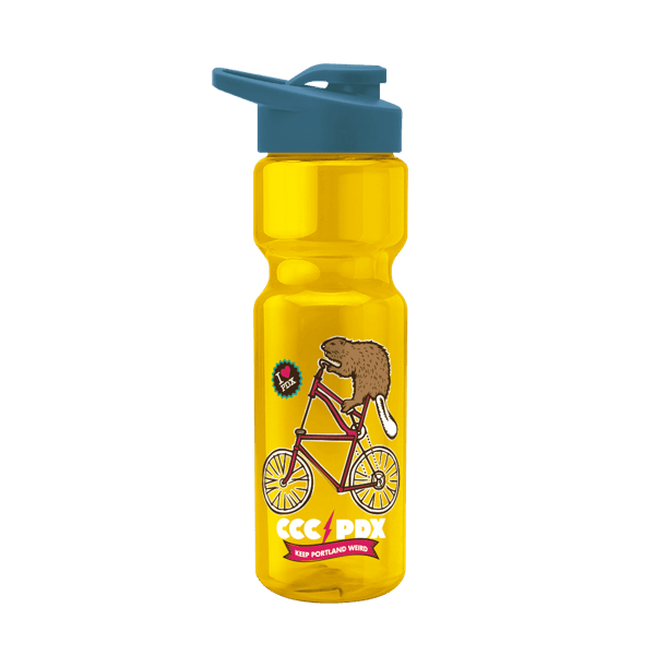 Blazer 28oz Transparent Bike Bottle w/Drink-thru Lid 958