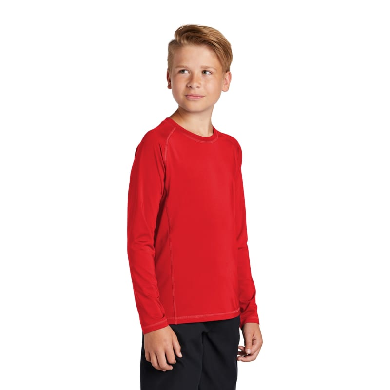 Sport-Tek Youth Long Sleeve Rashguard Tee. 23