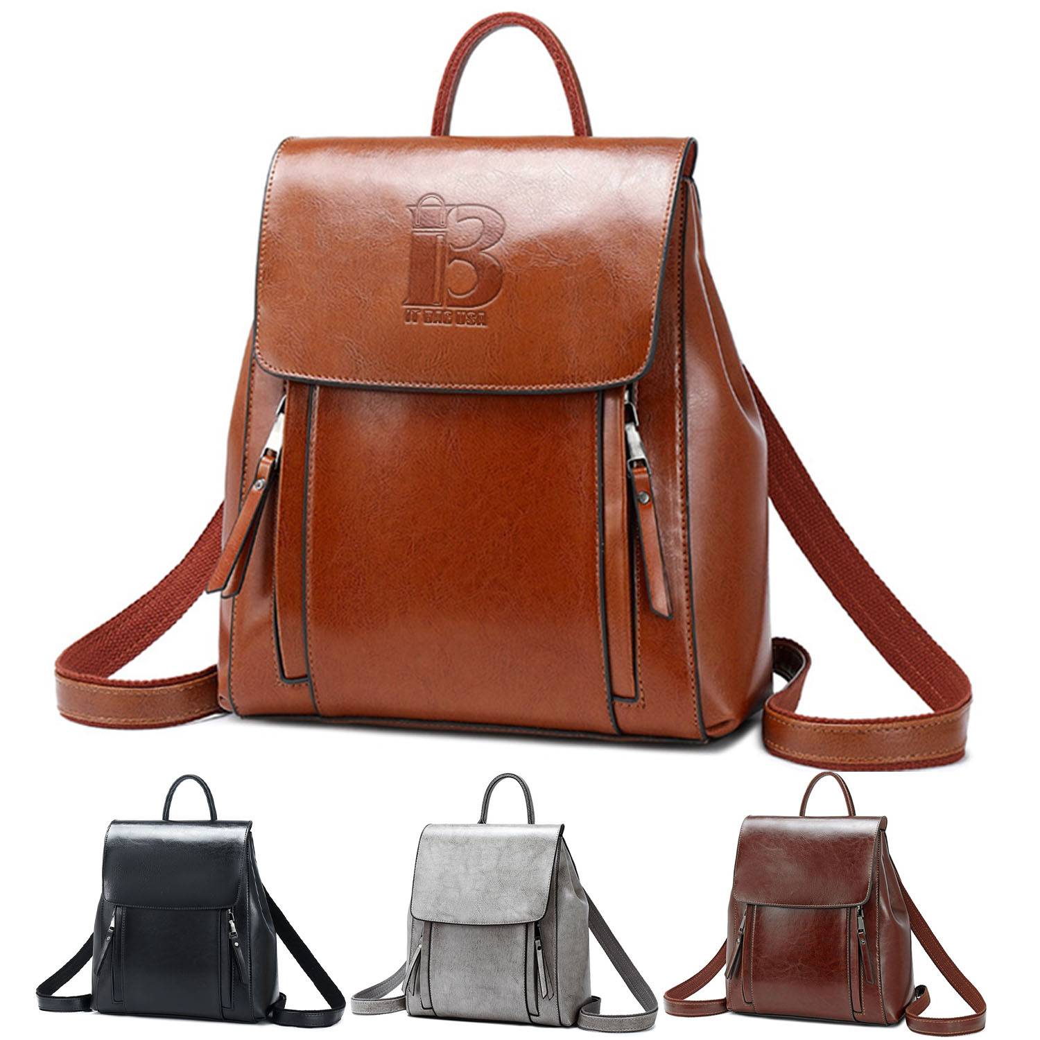 Fashion real cowhide backpack
