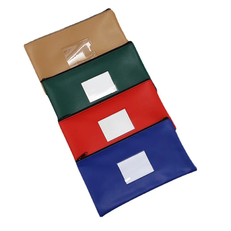 Vinyl Custom Bank Bag - 11"w x 6"h 7