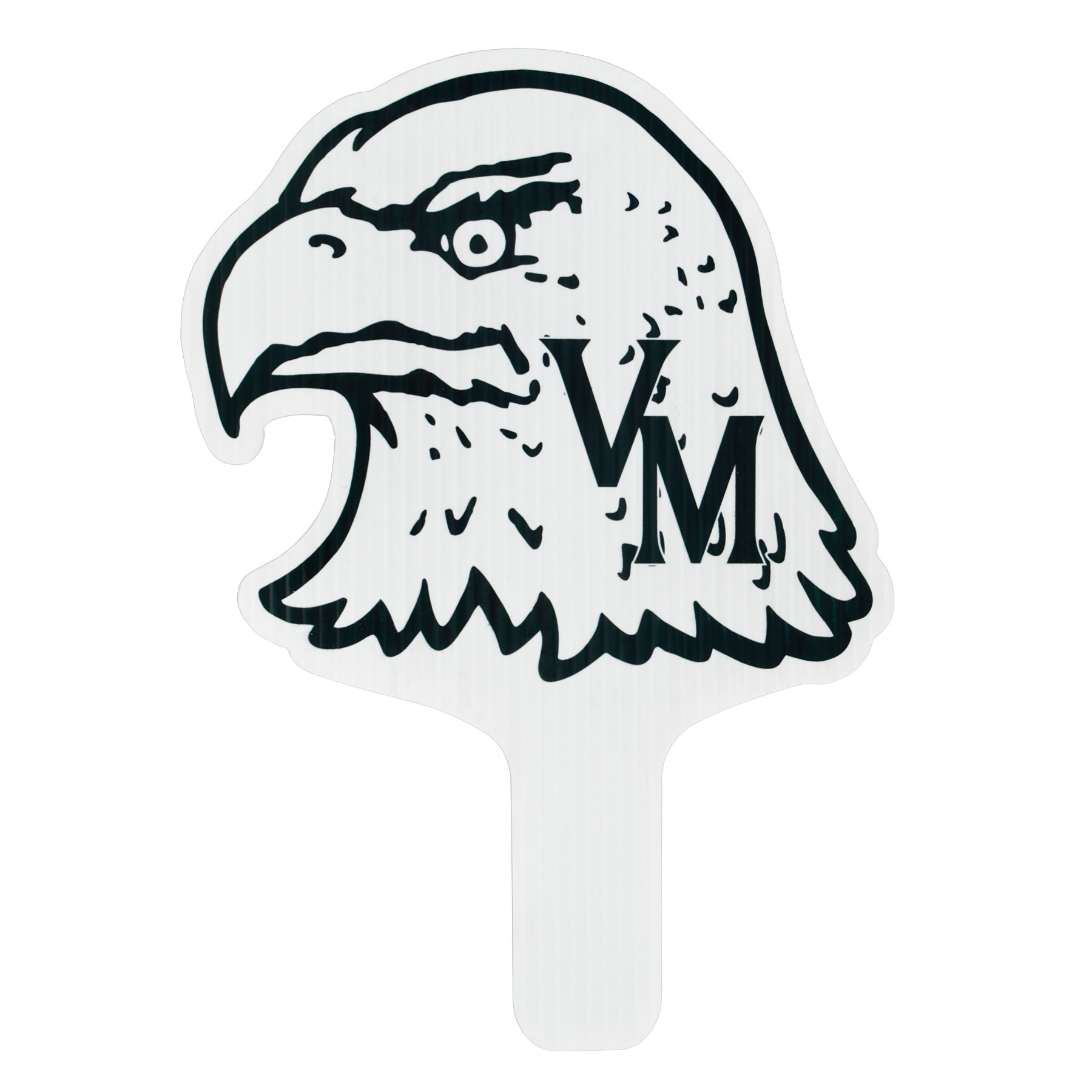 Eagle Mascot Hand Fan, Screen Printed 35