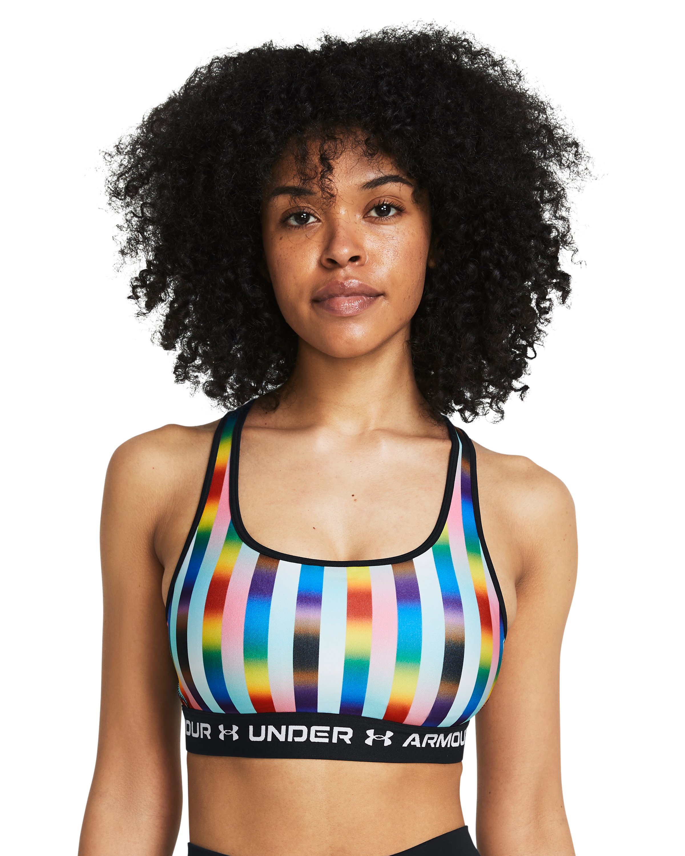 Women's UA Crossback Mid Pride Sports Bra 1