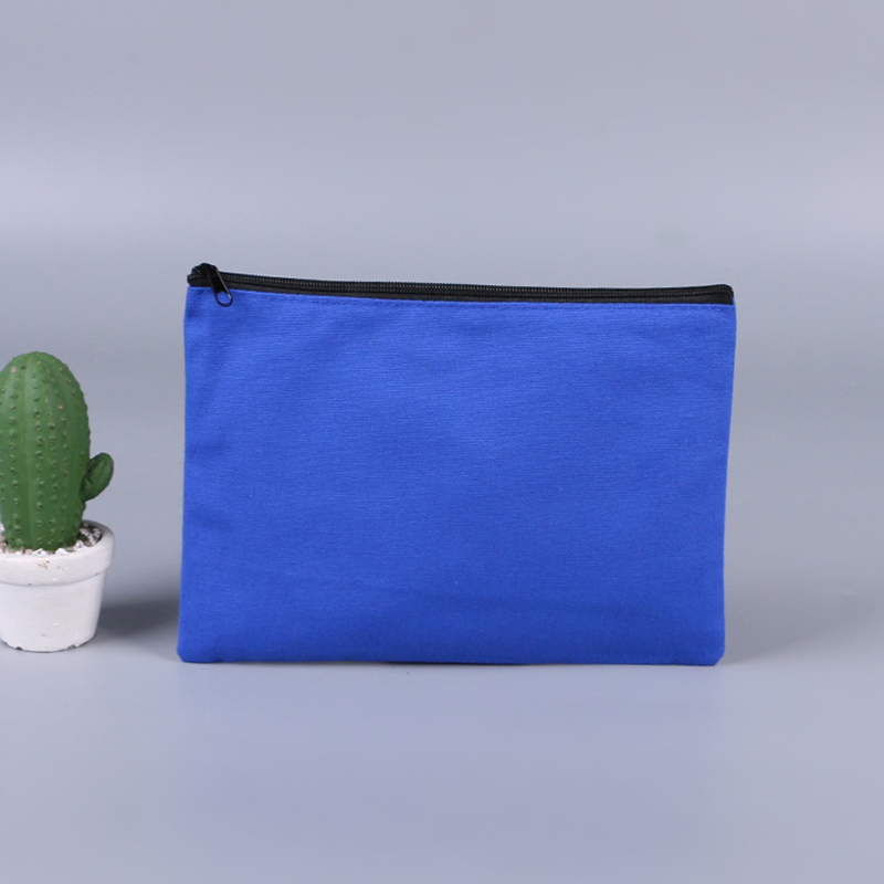Canvas Pouch with Black Zipper-Assorted Colors, custom tote bag with logo imprint 9