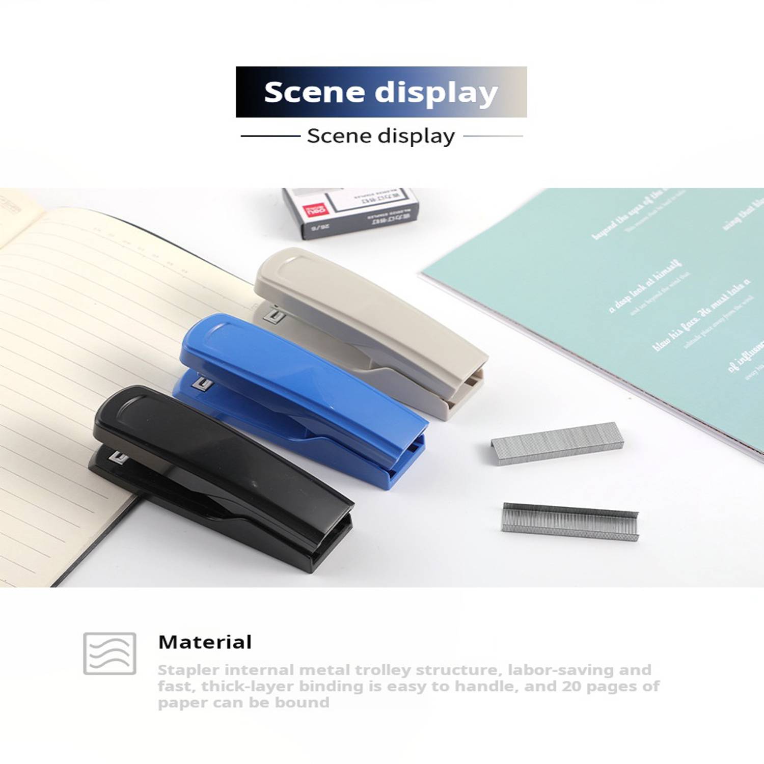 20 Page Labor-Saving Stationery Stapler 5