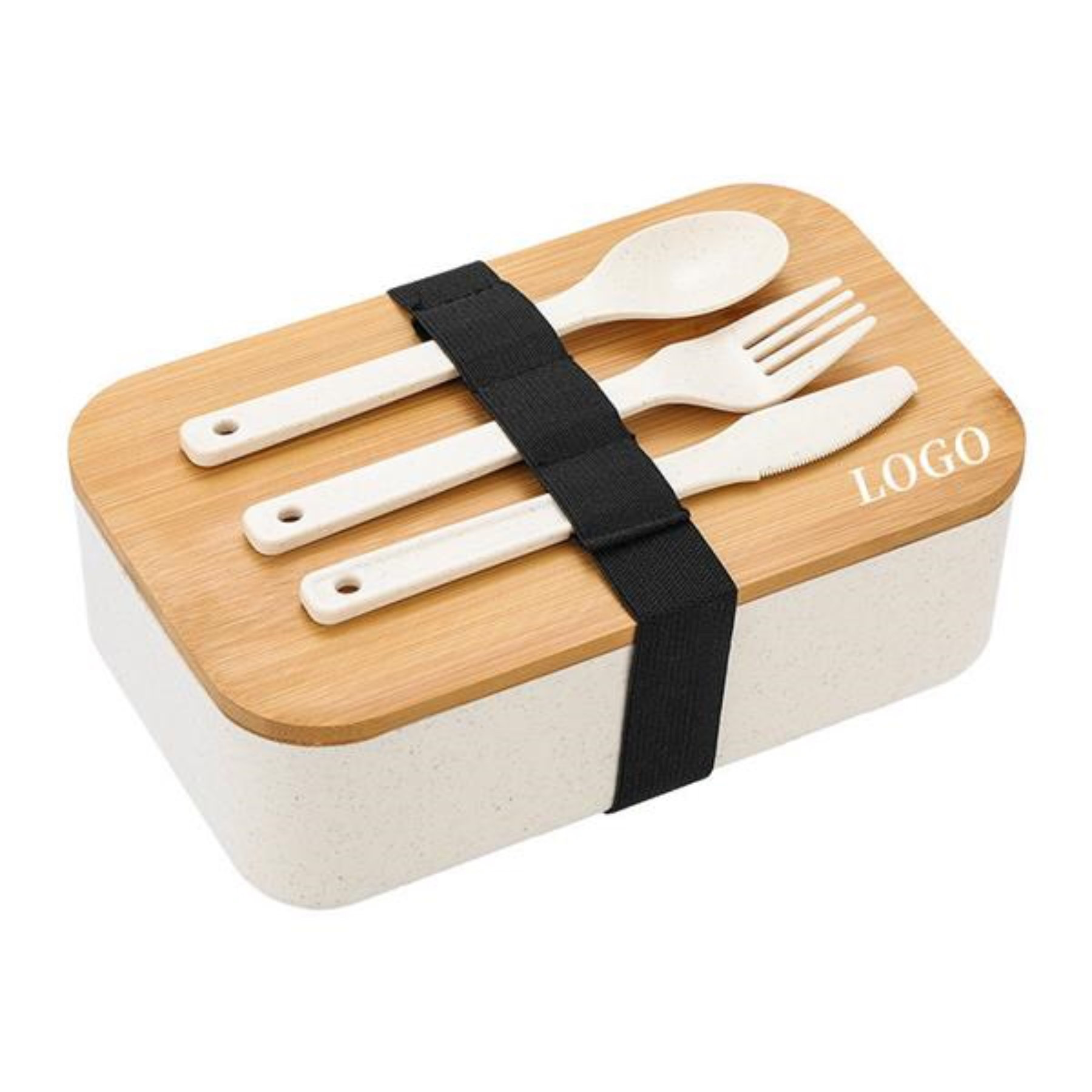 Wheat Straw Bento Lunch Box With Tableware Set 1