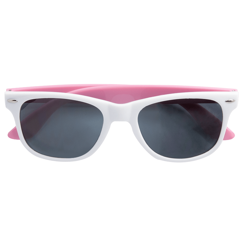 Custom White Frame Plastic Sunglasses 10