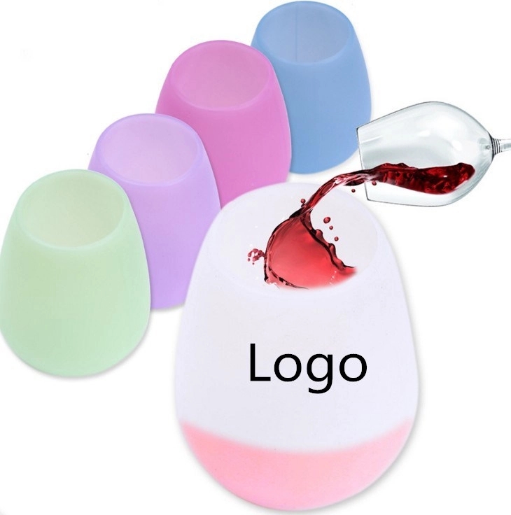 Unbreakable Rubber/Silicon Wine Glasses for Outdoor Camping 1