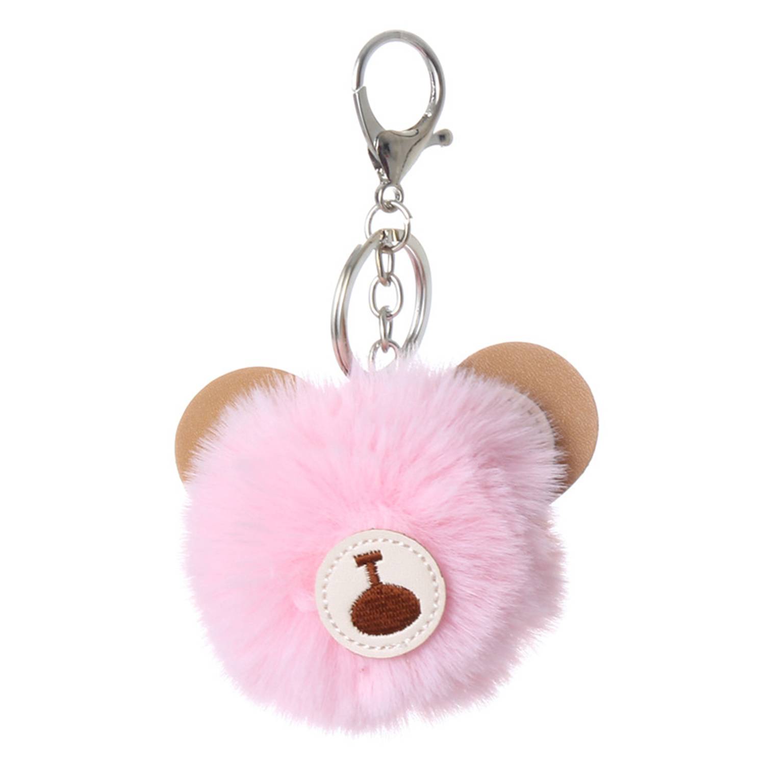 Fuzzy Bear Charm Keychain 1