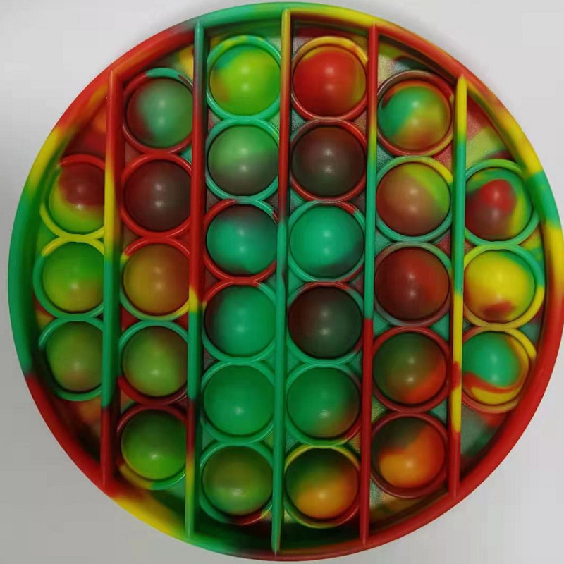 Round Camo Push Pop Bubble Sensory Toy 8