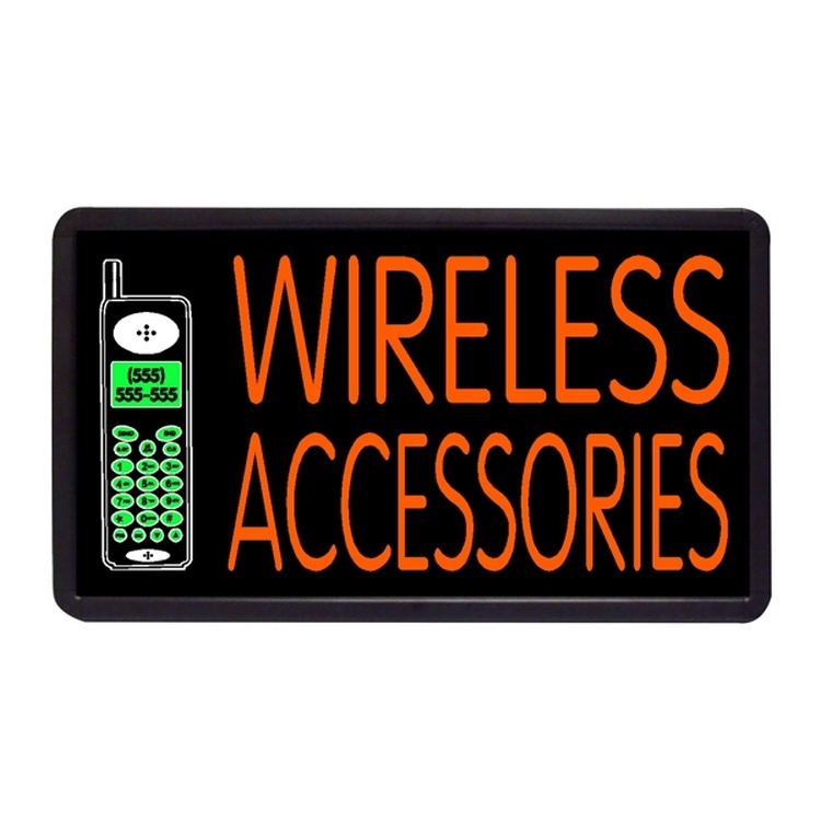 Wireless Accessories 13" x 24" Simulated Neon Sign