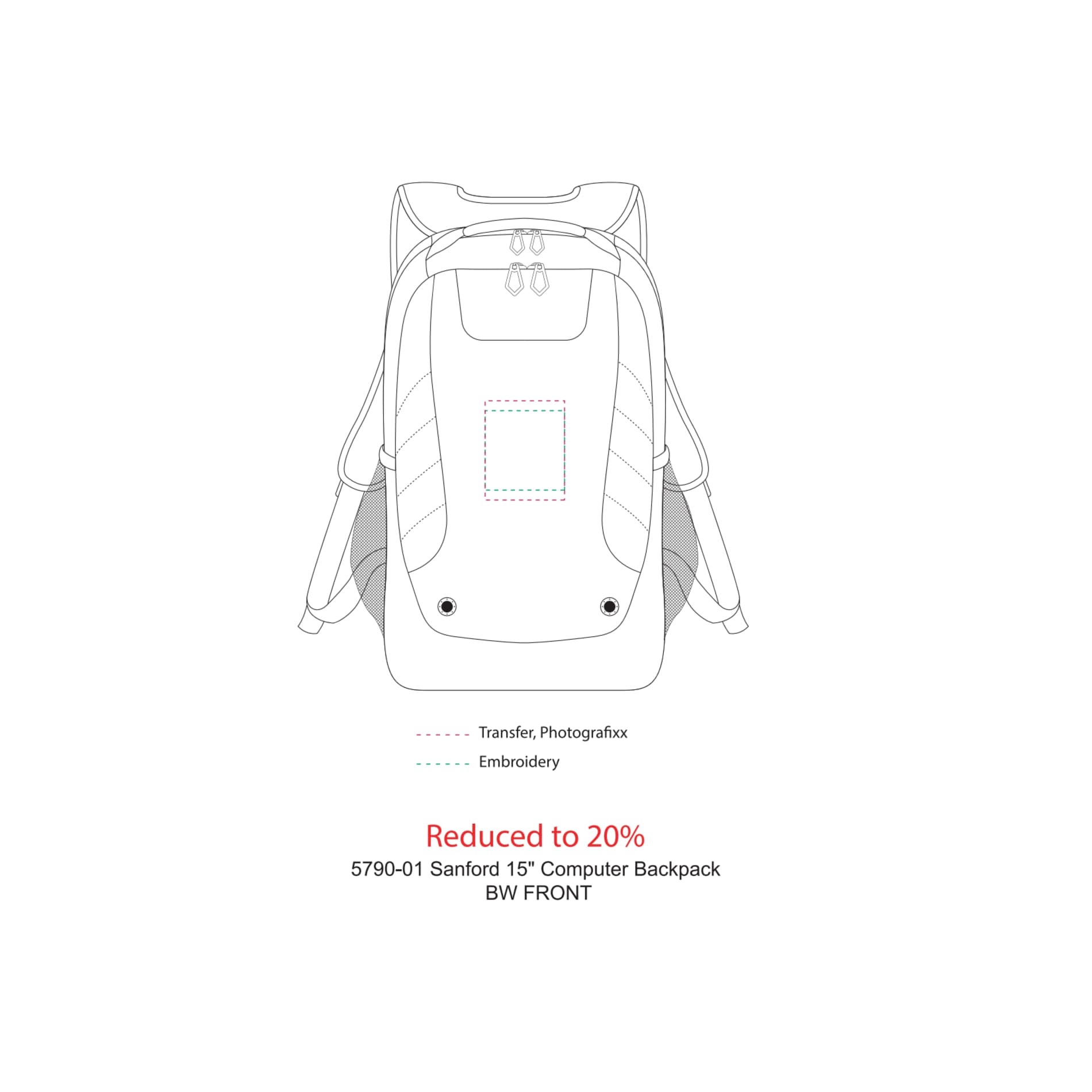 Sanford 15" Computer Backpack 31